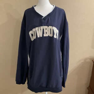 Dallas Cowboys Authentic Navy Pullover Sweatshirt windbreaker 2XL
